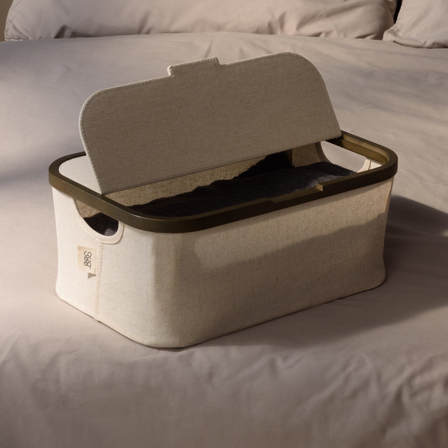 Gudee フタ付き 折りたたみ収納ボックス 長方形