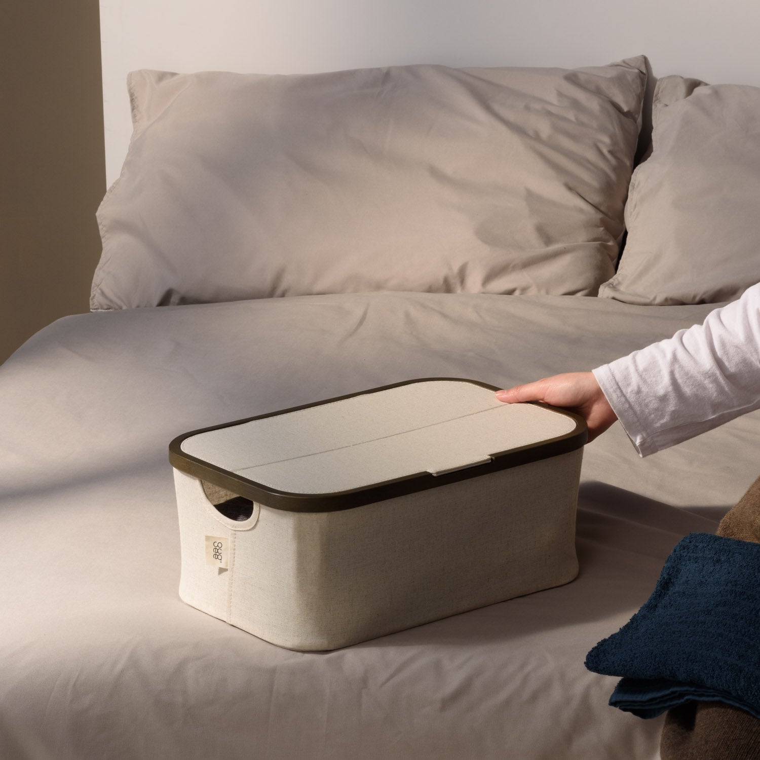 Gudee フタ付き 折りたたみ収納ボックス 長方形