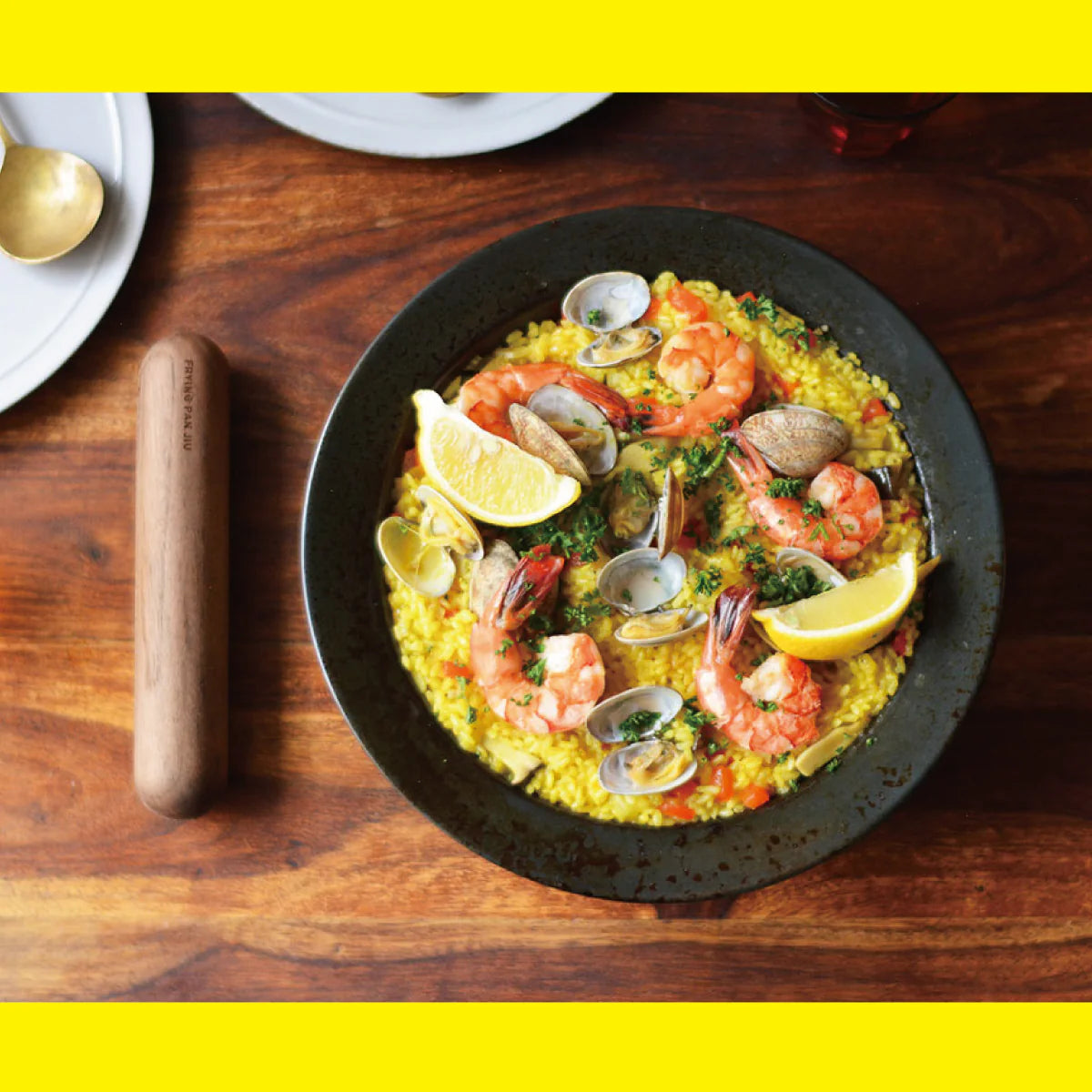 JIU 鉄フライパン S＆ ハンドル（フタ付き）